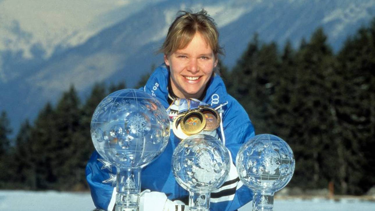 Viel dekoriert: Katja Seizinger ist die erfolgreichste deutsche Skirennläuferin der Geschichte