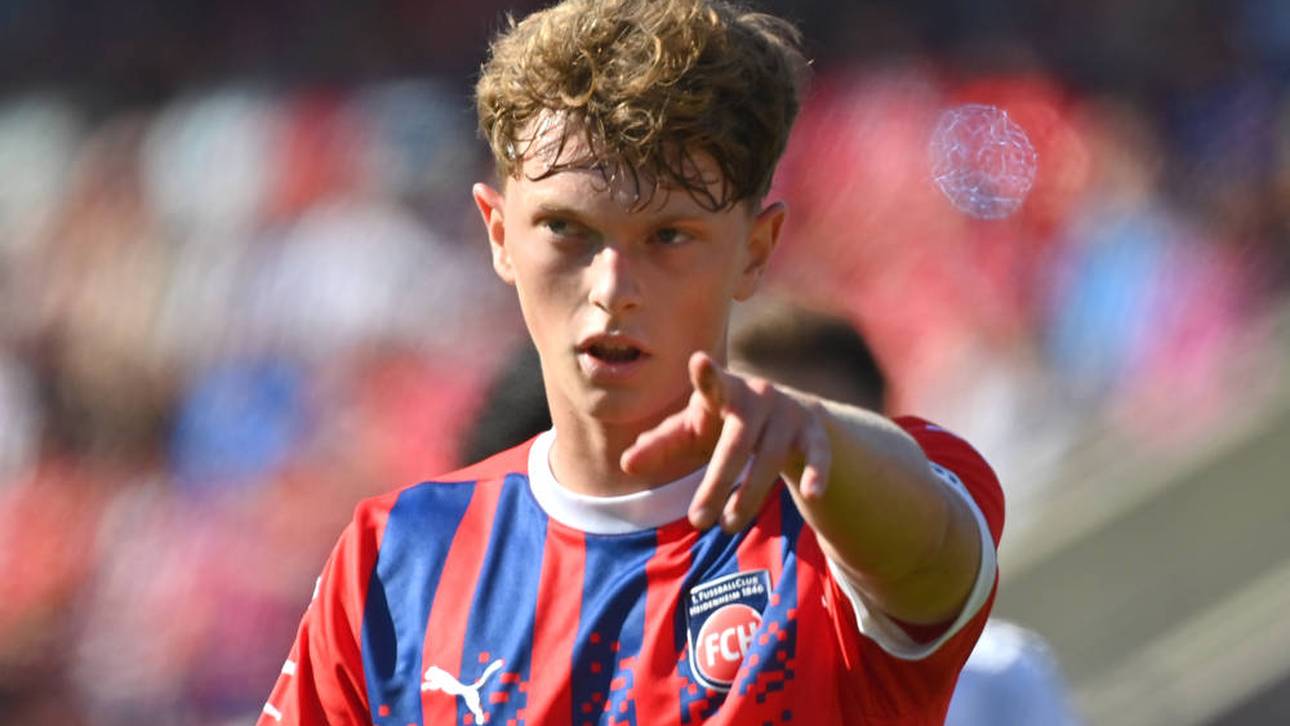 Paul Wanner traf für Heidenheim im ersten Conference-League-Heimspiel