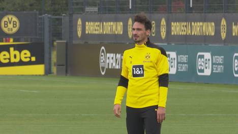 Kann Mats Hummels gegen den FC Bayern spielen? Nach einer Muskelverletzung ist der BVB-Star wieder zurück im Mannschaftstraining.