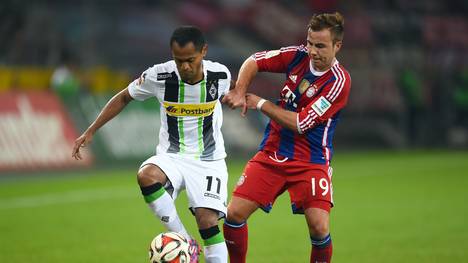 Raffael (l.) steht mit Borussia Mönchengladbach momentan auf Platz drei