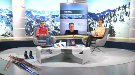 Am Beispiel der Wintersport-Anlagen in Oberstdorf besprechen Ruth Hofmann, Evi Sachenbacher-Stehle und Prof. Ralf Roth Nachhaltigkeitsaspekte und klimafreundliche Energielösungen im Wintersport 