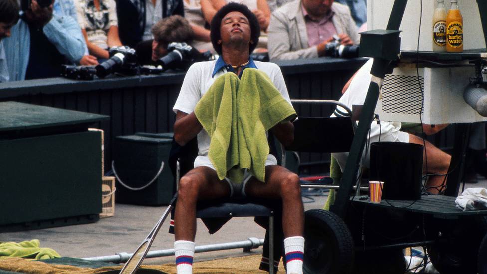 Arthur Ashe im Jahr seines Wimbledon-Siegs 1995