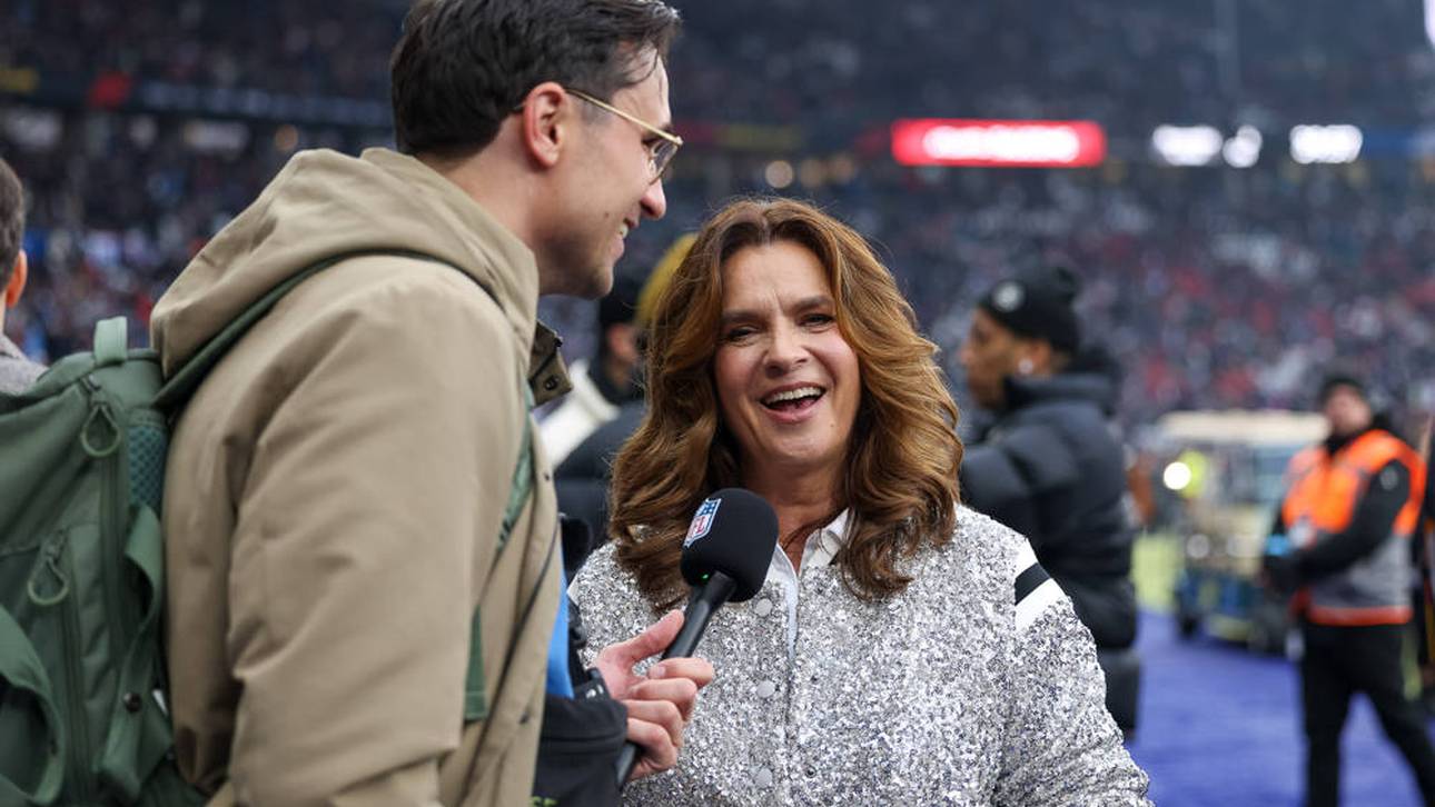 Katharina Witt beim NFL-Game in Berlin