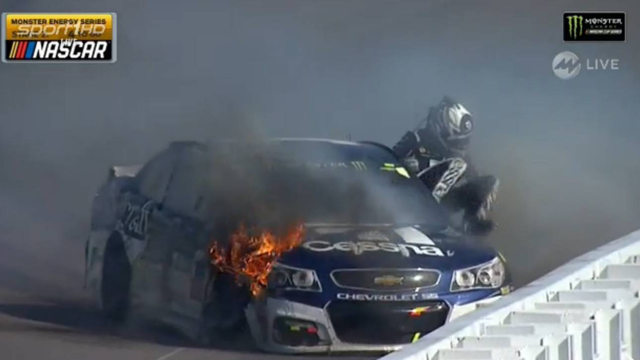 Feuer-Unfall bei Blaneys Debütsieg