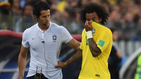 Marcelo musste beim 2:0-Sieg gegen Serbien mit Rückenproblemen ausgewechselt werden
