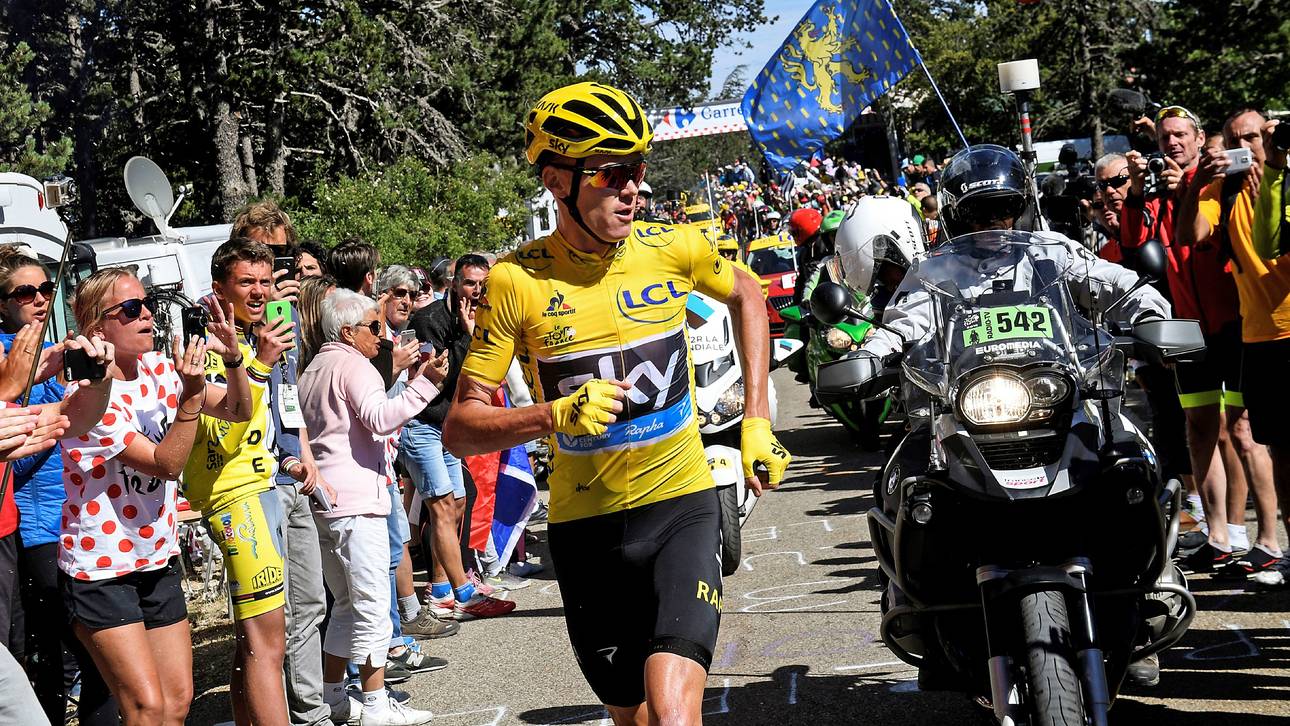 Jogger Froome: Zu Unrecht in Gelb?