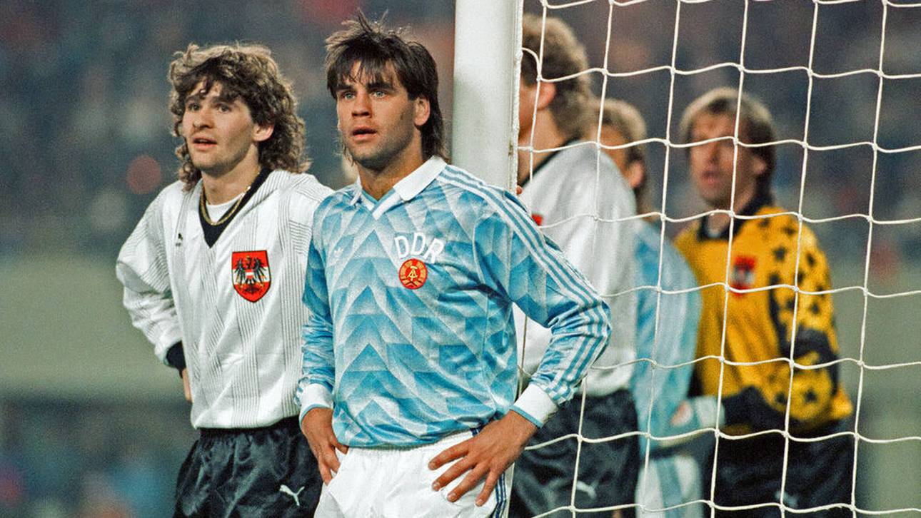 Ulf Kirsten bei dem auch für ihn wegweisenden DDR-Länderspiel in Wien