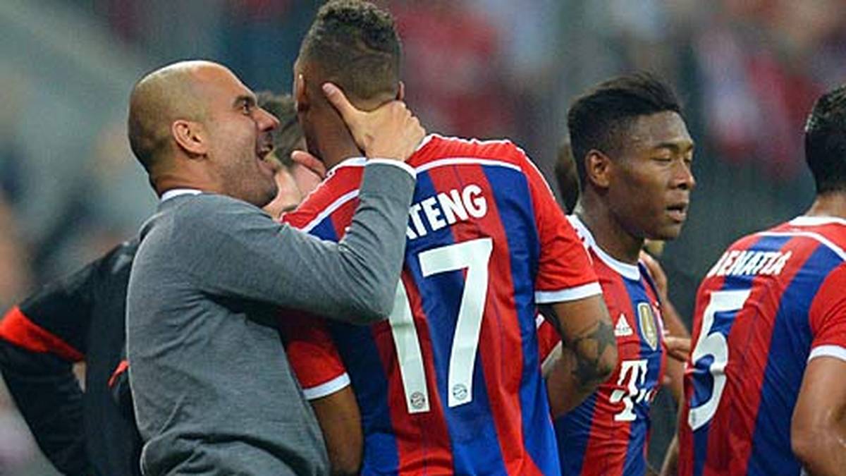 Sein Ziel: Der Schütze des goldenen Tores Jerome Boateng