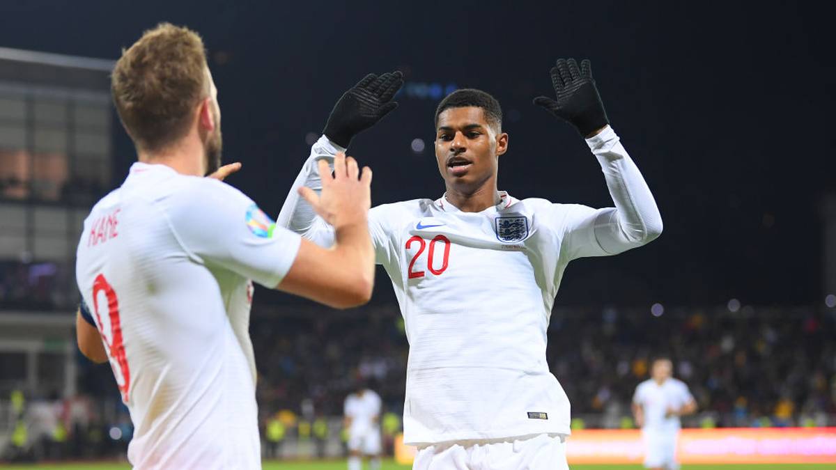 ENGLAND: MARCUS RASHFORD (r.) und HARRY KANE wären nach langen Verletzungen wohl noch auf den EM-Zug aufgesprungen. Doch im welcher körperlichen Verfassung? Nächstes Jahr sind die Hoffnungen auf fitte Strs natürlich größer