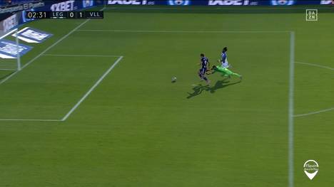 Nach der Corona-Pause klappt noch nicht alles bei CD Leganés. An der Abstimmung zwischen Torhüter und Abwehr müssen sie noch arbeiten.