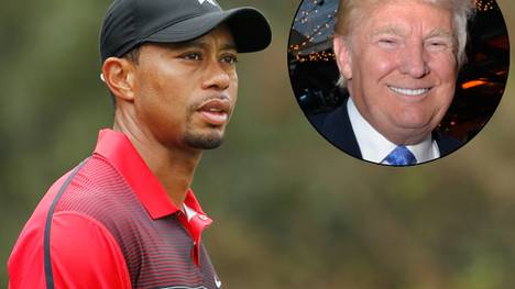 Tiger Woods und Donald Trump freuen sich auf ihre Zusammenarbeit.