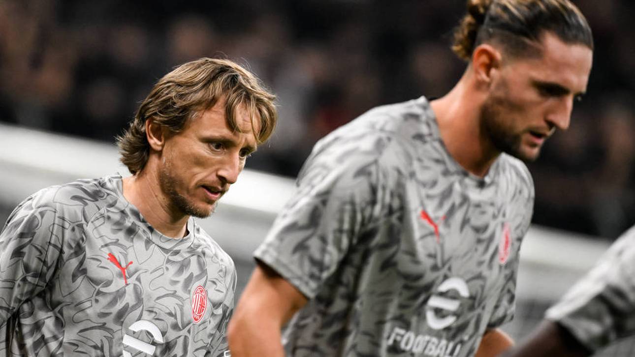 Es scheint unklar, ob Luka Modric (l.) und Adrien Rabiot bei Milan bleiben