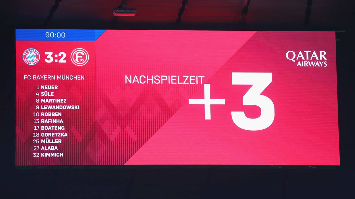Nach einem furiosen Schlagabtausch sah der FC Bayern wenige Augenblicke vor dem Abpfiff bereits wie der Sieger aus. 3:2 führte der Rekordmeister in der Nachspielzeit, nachdem der ursprüngliche 2:0-Vorsprung bereits dahin geschmolzen war