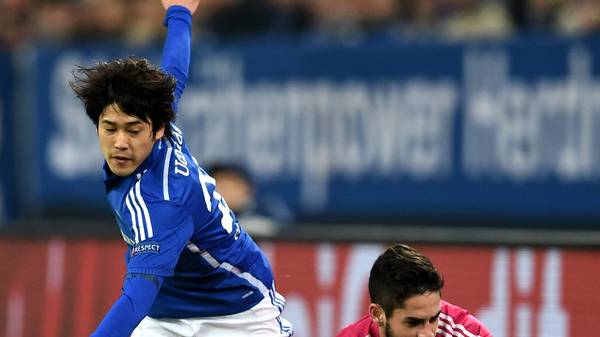 Atsuto Uchida vom FC Schalke 04 gegen Real Madrid