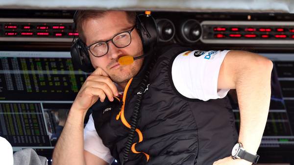 BUDAPEST, HUNGARY - AUGUST 02: McLaren Team Principal Andreas Seidl looks on from the pitwall during practice for the F1 Grand Prix of Hungary at Hungaroring on August 02, 2019 in Budapest, Hungary. (Photo by Lars Baron/Getty Images)
