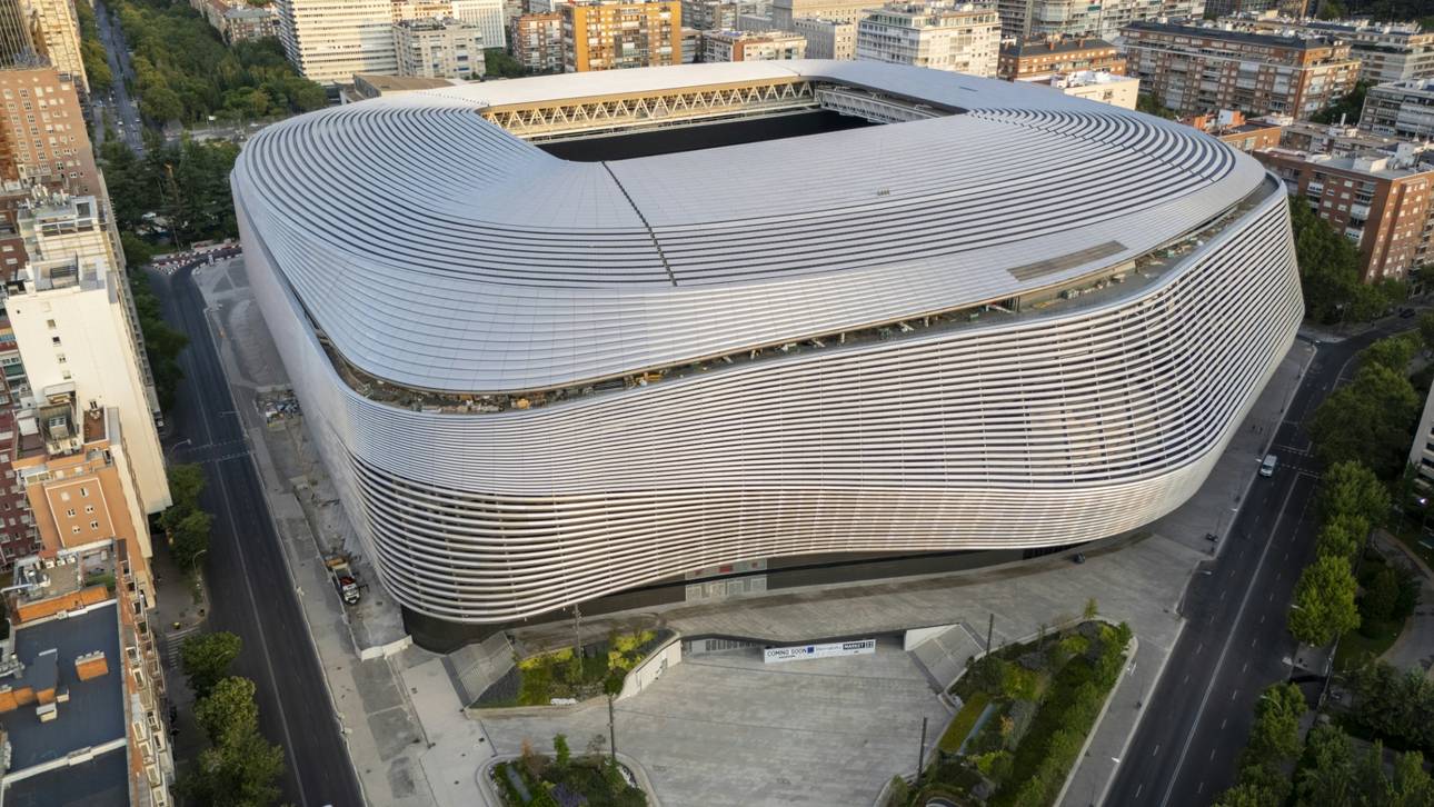Bernabéu wird zum Tennisplatz