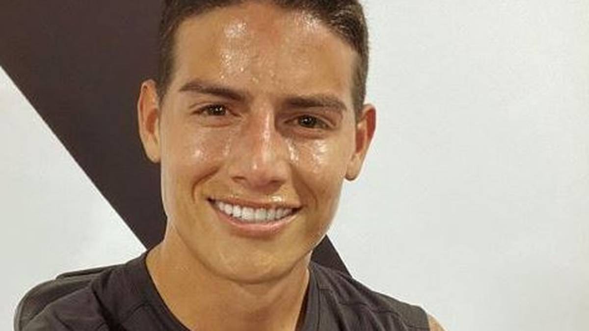 Auch Teamkollege James Rodriguez trainiert fleißig zu Hause ...