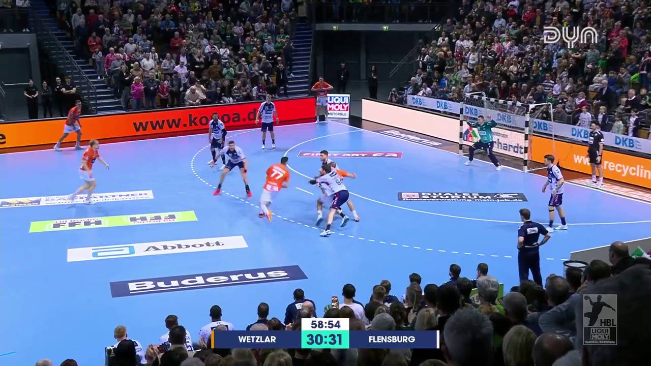 Spiel Highlights zu HSG Wetzlar - SG Flensburg-Handewitt