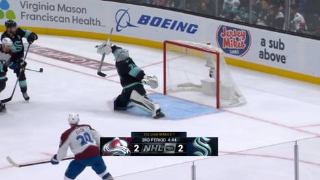 Die Seattle Kraken konnten zum 2:2 in der Serie gegen die Colorado Avalanche ausgleichen. Philipp Grubauer war mit einigen Mega-Paraden der sichere Rückhalt.