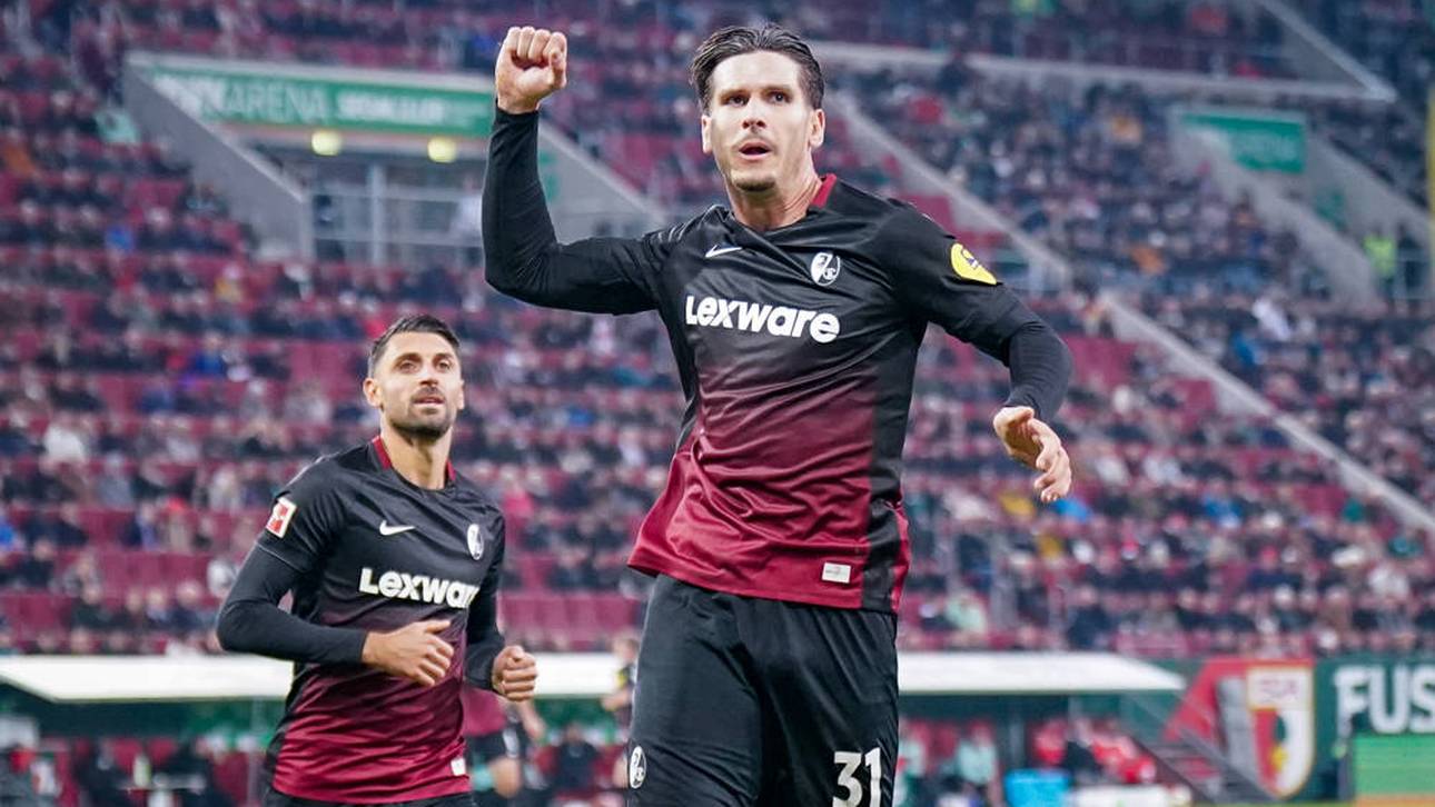 Igor Matanovic (r.) traf für den SC Freiburg in Augsburg