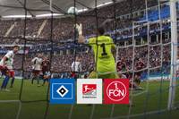 Der Hamburger SV steht im Duell mit Miroslav Kloses formstarkem 1. FC Nürnberg zwischenzeitlich auf einem direkten Aufstiegsplatz. Eine Traum-Kombination der Franken sorgt jedoch für Ernüchterung in Hamburg - und für Pfiffe nach Spielende.