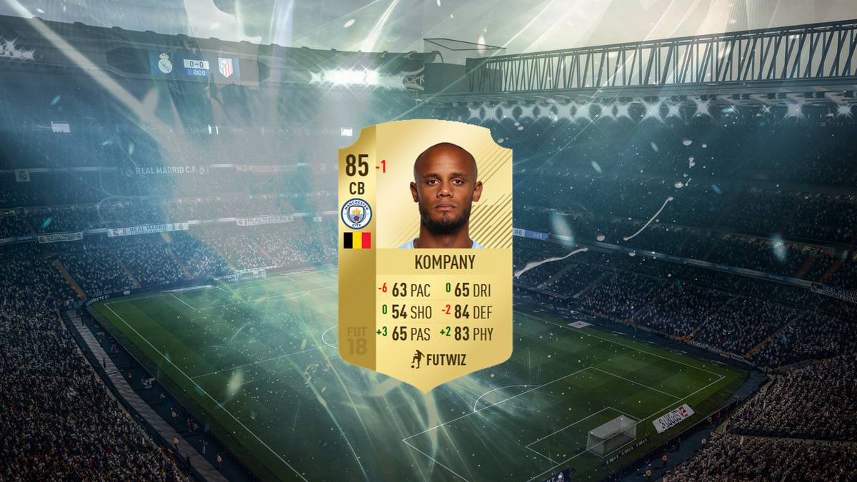 Für Vincent Kompany setzt es Zoff mit Pep Guardiola und ein Downgrade bei FIFA 18
