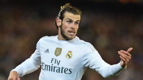 Gareth Bale in einem Testspiel von Real Madrid gegen den AS Rom