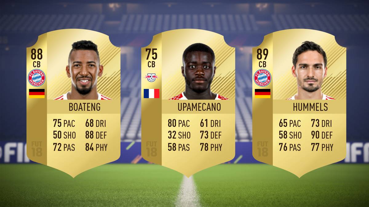 Jerome Boateng (FC Bayern München), Dayot Upamecano (RB Leipzig), Mats Hummels (FC Bayern München)
