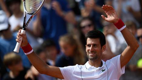 Novak Djokovic steht bei den French Open im Achtelfinale