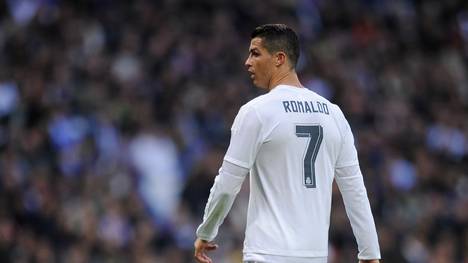 Cristiano Ronaldo mit seiner legendären Rückennummer "7" 
