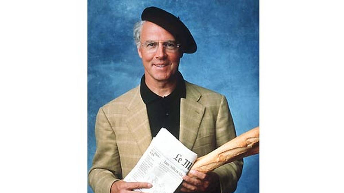 Eine Erinnerung an seine Zeit in Frankreich: In der Saison 1990/91 führt Beckenbauer Olympique Marseille als Trainer zur französischen Meisterschaft