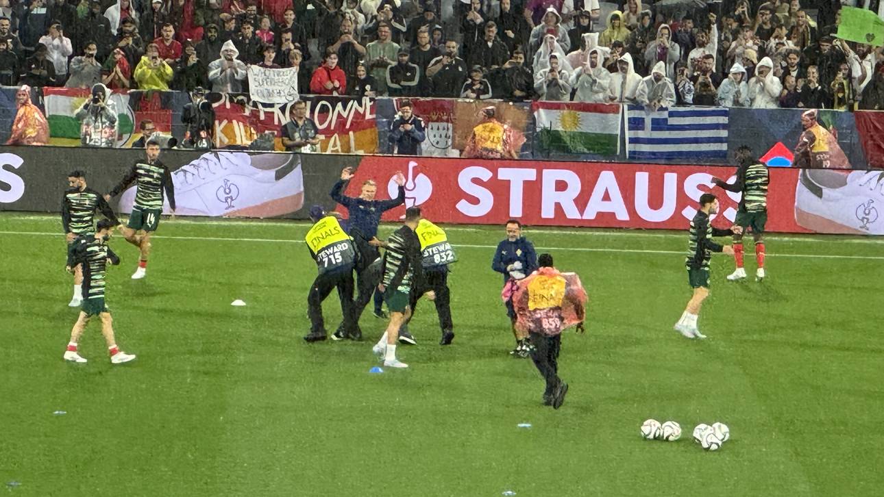 Flitzer-Alarm bei Ronaldos Warm-up