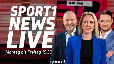 Ruth Hofmann (M.), Hartwig Thöne (l.) und Jochen Stutzky moderieren die SPORT1 News