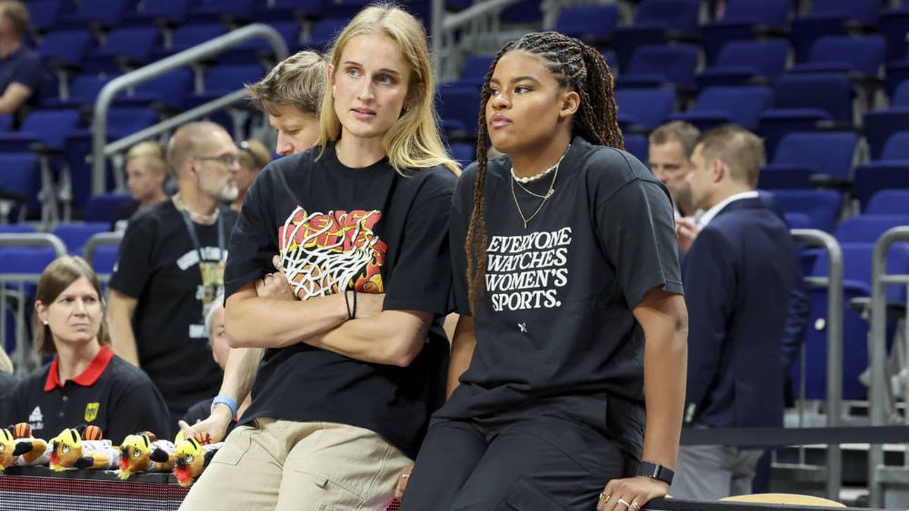 Leonie Fiebich (l.) und Satou Sabally spielen gemeinsam bei New York Liberty in der WNBA