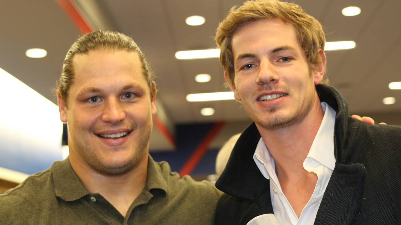 SPORT1-Reporter Alex Schlüter (r.) traf Markus Kuhn in New York