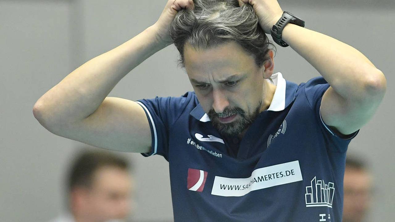 Alex Waibl vs. Benedikt Frank beim Spiel Dresdner SC gegen VC Wiesbaden