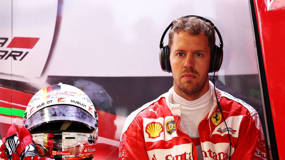 Vettel lässt es ruhig angehen. Q1 und Q2 meistert der Ferrari-Pilot ohne Probleme