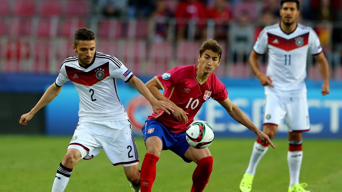 Nochmal Korb, diesmal gegen Djuricic. Das DFB-Team tut sich schwer gegen die starken Serben