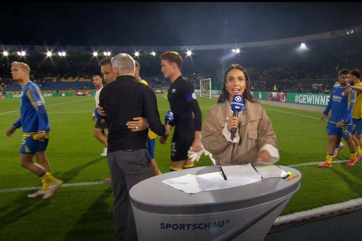 Tolle Schweinsteiger-Geste live im TV