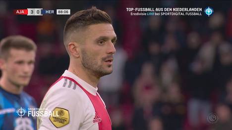 Dusan Tadic zeigt am Elfmeterpunkt Nerven: Dennoch fährt Ajax Amsterdam einen klaren 3:0 Sieg gegen Heracles Almelo ein und zieht in der Eredivisie der Konkurrenz davon.