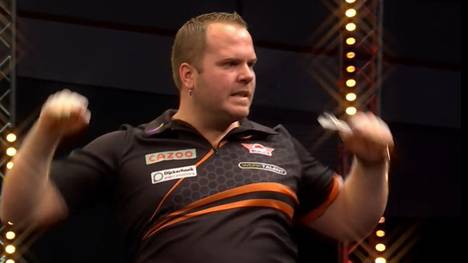 Dirk van Duijvenbode sorgt gegen James Wade für überraschend klare Verhältnisse und wirft einen der Favoriten aus dem Turnier.