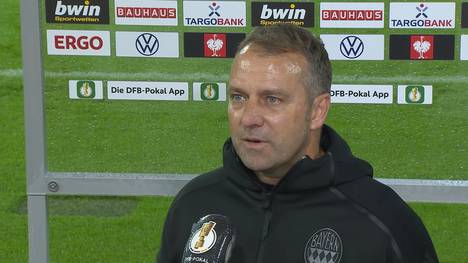 Der FC Bayern schlägt Eintracht Frankfurt und steht im Finale des DFB-Pokals. Hansi Flick zeigt sich über weite Strecken zufrieden, auch sein Gegenüber Adi Hütter hat viel Lob für die eigene Mannschaft übrig.