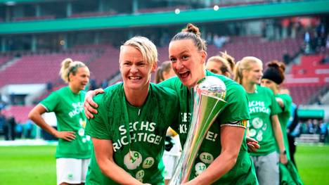 Die Frauen des VfL Wolfsburg besiegten im vergangenen Finale den SC Freiburg