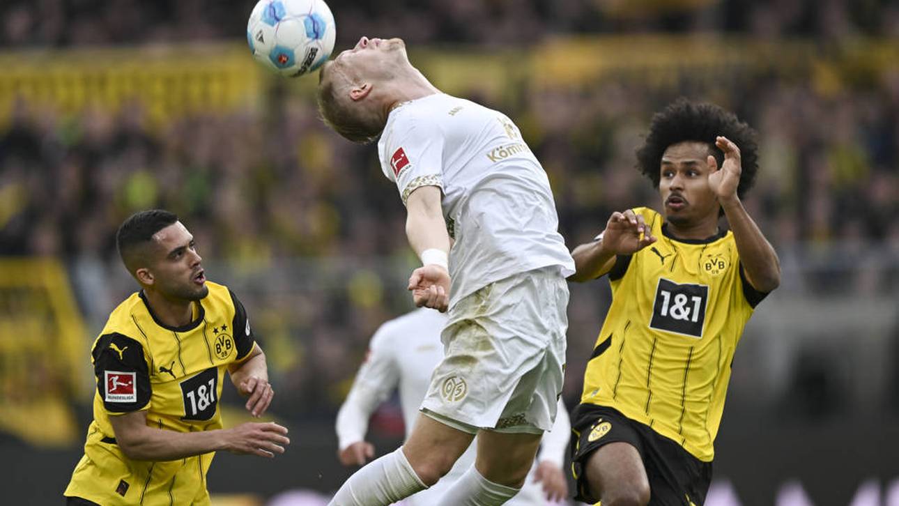 Yan Couto (l.) ist im nächsten BVB-Spiel ebenso gelb-gesperrt wie Nico Schlotterbeck