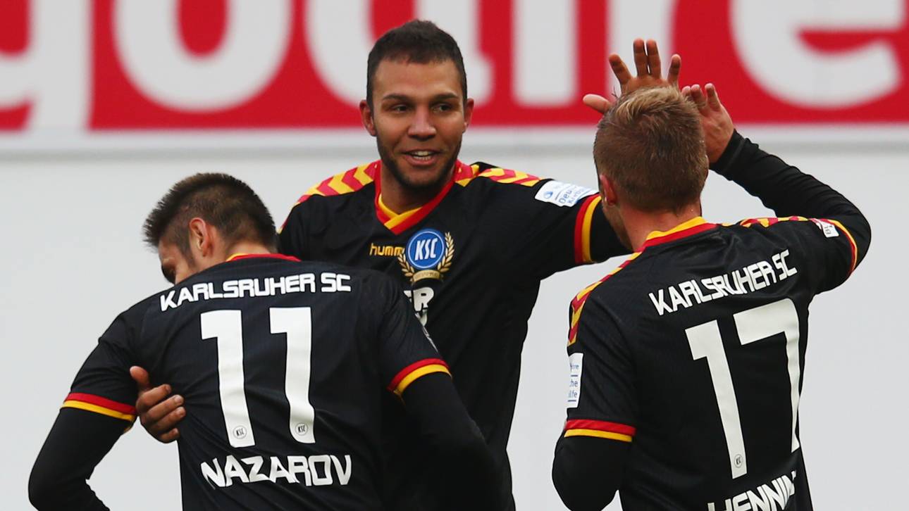 KSC nur remis, Sandhausen siegt