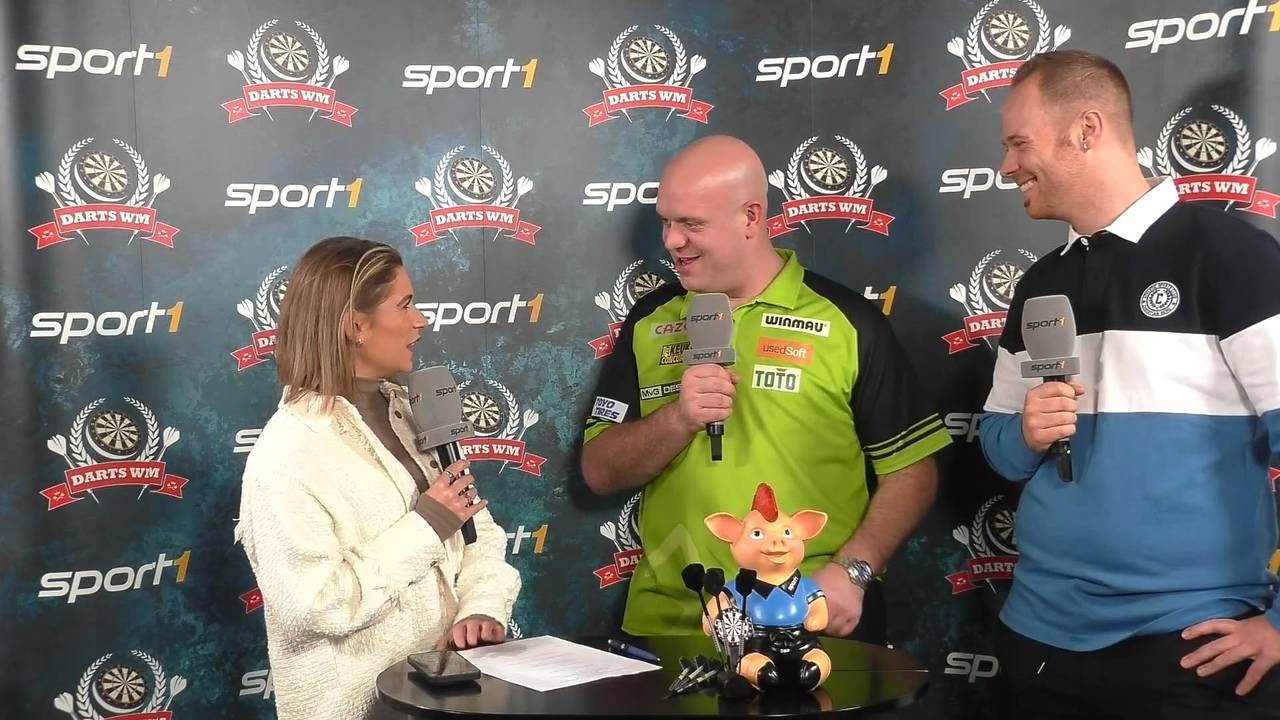 Darts WM 2023: Michael van Gerwen nach Viertelfinaleinzug im SPORT1 Interview