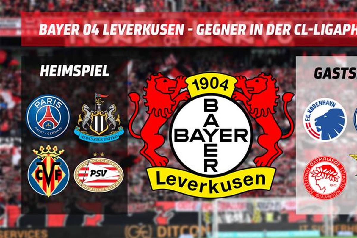 Bayer Leverkusen hat sich erneut für die Champions League qualifiziert. SPORT1 zeigt, gegen wen die Werkself in der Ligaphase 2025/26 antreten muss. 