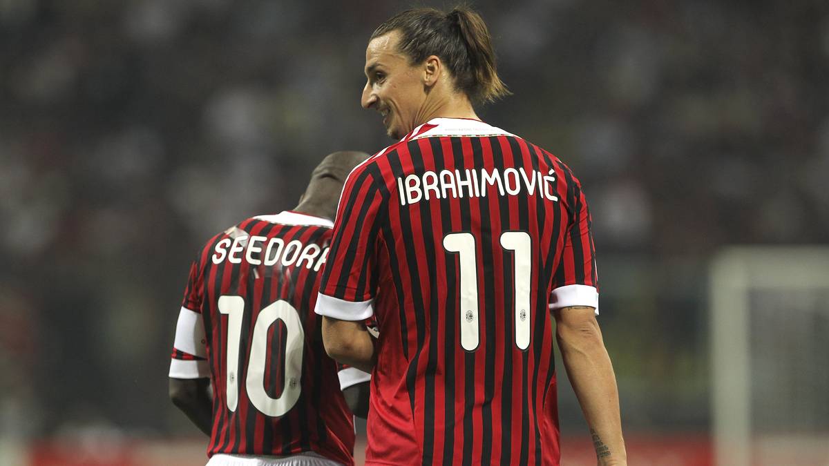 Zlatan Ibrahimovic spielte ebenfalls mit Seedorf beim AC Mailand