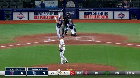 Die Minnesota Twins gewinnen gegen Tampa Bay mit 9:1 auch dank des starken Deutschen Max Kepler. Ihm gelingt ein Two-Run Homerun.
