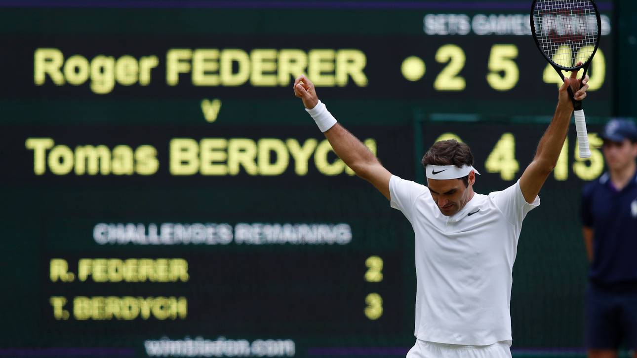 Federer erreicht Wimbledon-Finale